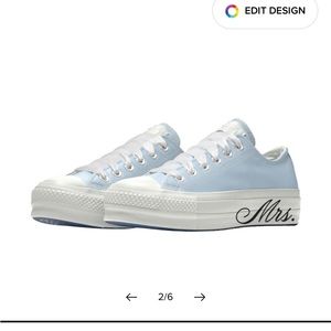 Chuck Taylor All Star Lift Wedding Converse - Bride/Bridal Shoes